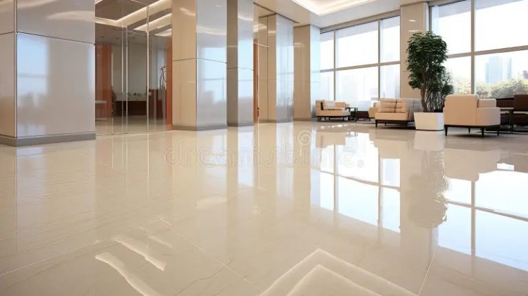 Quartz-filled epoxy floor