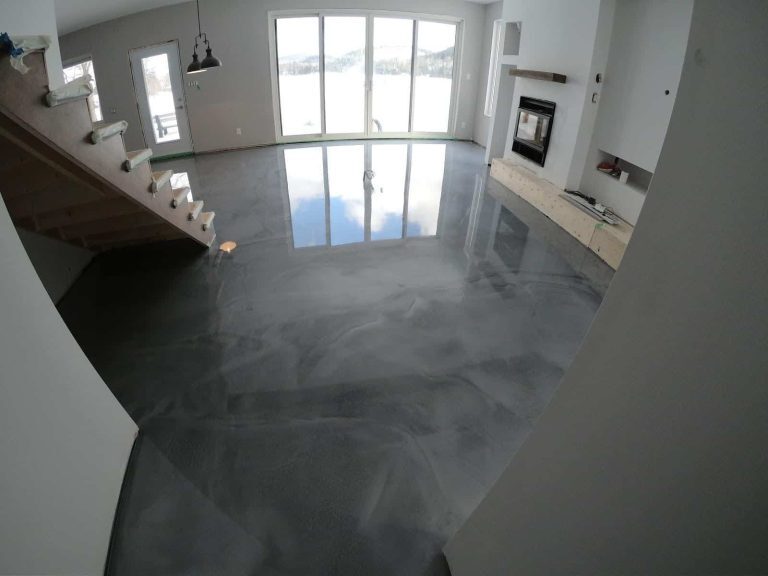 Basement epoxy floor